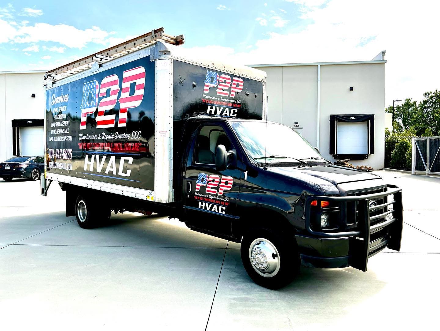 P2P HVAC Boxtruck — Custom Design Printed Commercial Wrap by Testament Graphic House