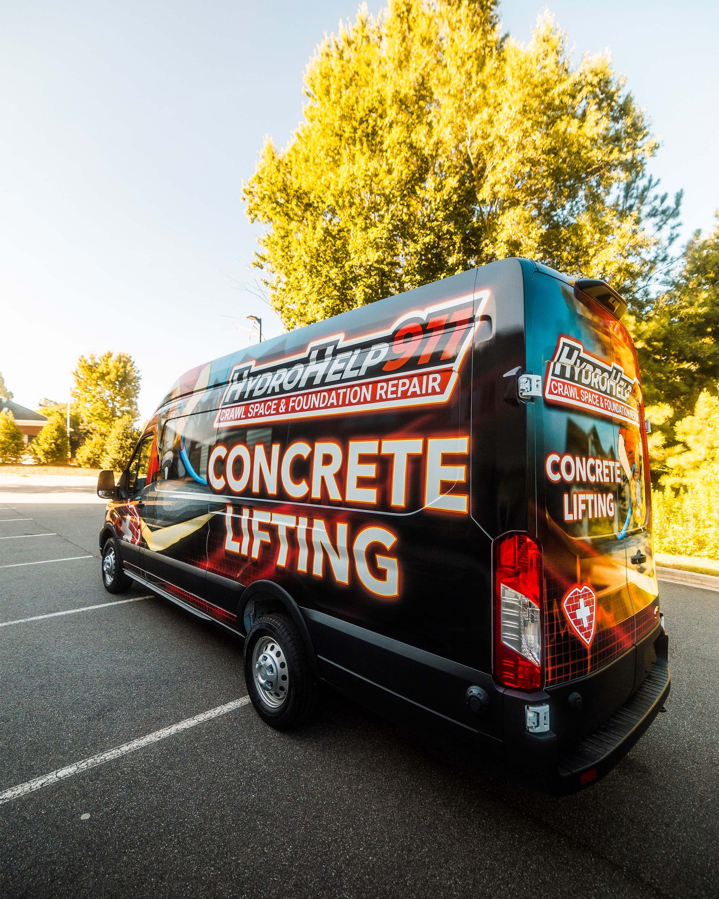 HydroHelp911 Transit — Custom Design Printed Commercial Wrap by Testament Graphic House